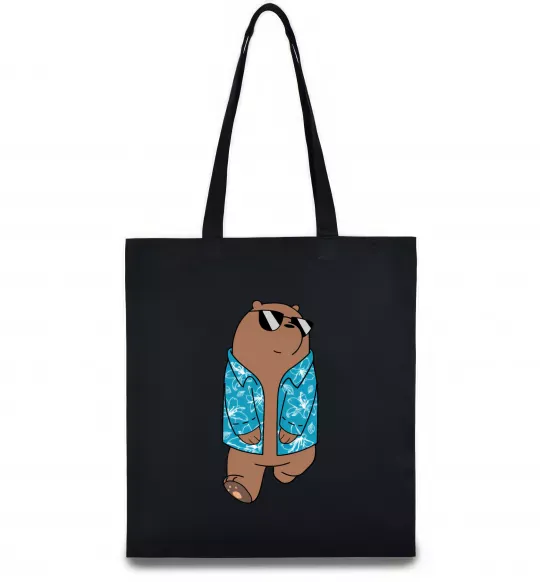 Эко-сумка Обычные медведи Гриз Черный фото