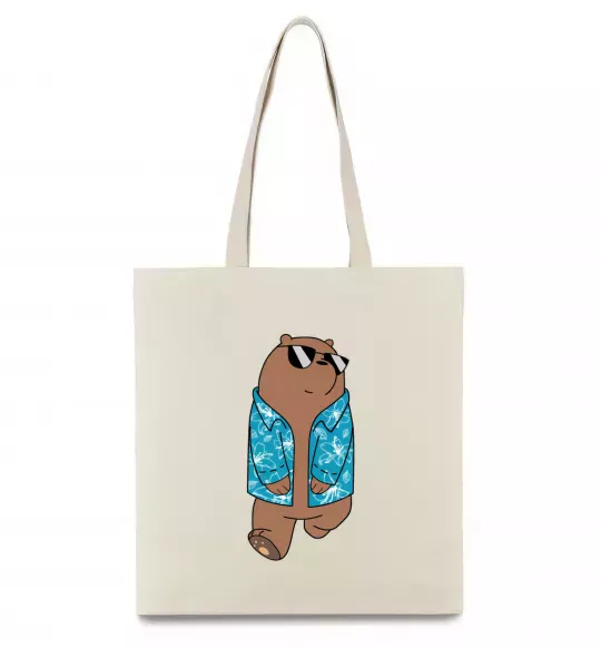 Эко-сумка Обычные медведи Гриз Бежевый фото