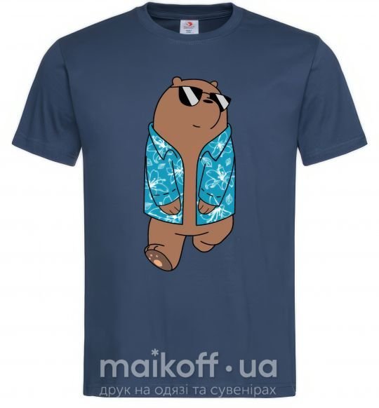 Чоловіча футболка Обычные медведи Гриз Темно-синій фото
