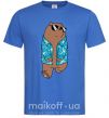 Мужская футболка Обычные медведи Гриз Ярко-синий фото