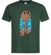 Мужская футболка Обычные медведи Гриз Темно-зеленый Мужская футболка Обычные медведи Гриз Темно-зеленый фото