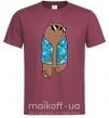 Мужская футболка Обычные медведи Гриз Бордовый фото