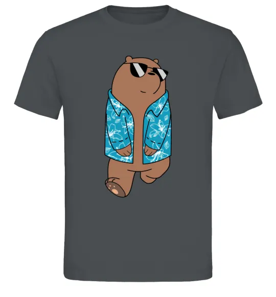 Мужская футболка Обычные медведи Гриз Графит фото