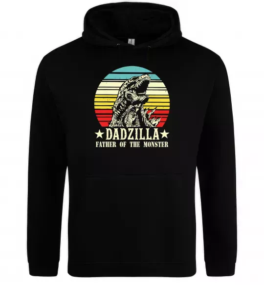 Мужская толстовка (худи) DADZILLA Черный фото