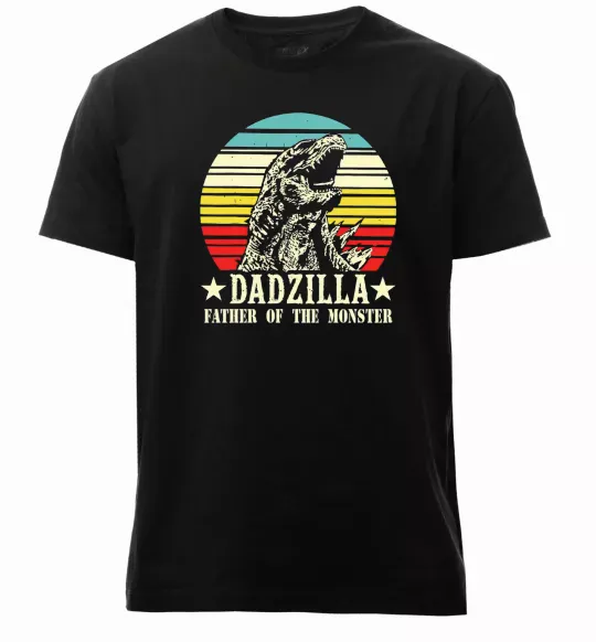 Мужская премиум футболка DADZILLA Черный фото
