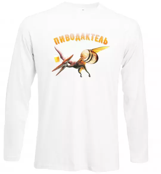 Лонгслив Пиводактель Белый фото