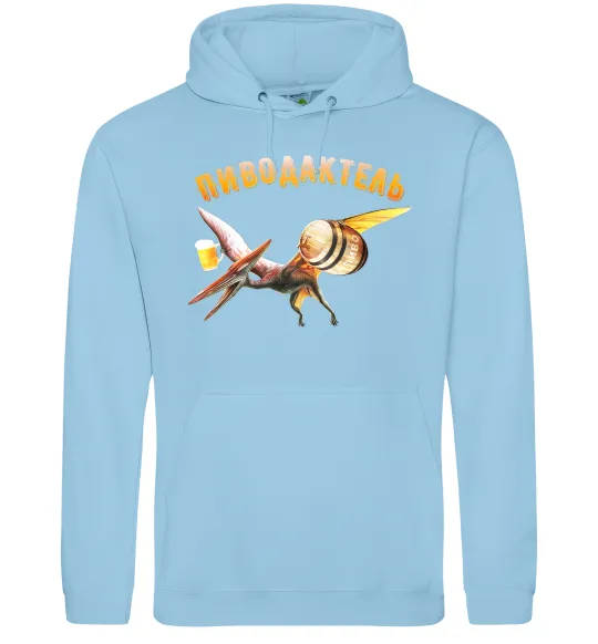 Чоловіча толстовка (худі) Пиводактель Блакитний фото