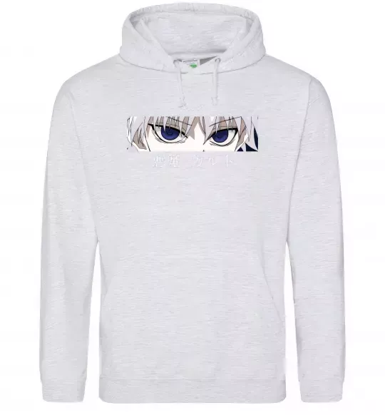 Жіноча толстовка (худі) hunter x hunter Сірий меланж фото