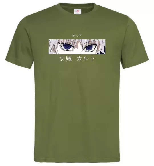 Мужская футболка hunter x hunter Оливковый фото