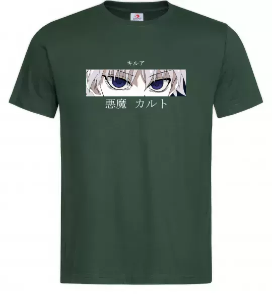 Мужская футболка hunter x hunter Темно-зеленый фото