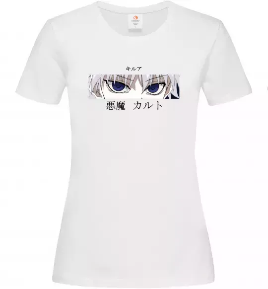 Женская футболка hunter x hunter Белый фото