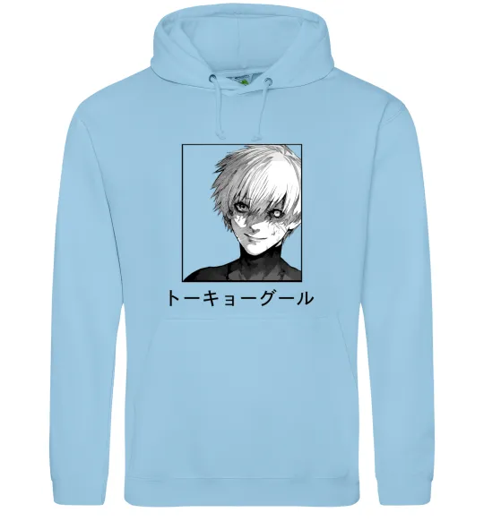 Жіноча толстовка (худі) Гуль чорний Блакитний фото