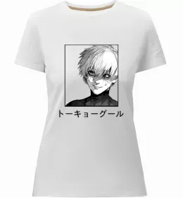 Женская премиум футболка Kaneki Белый фото