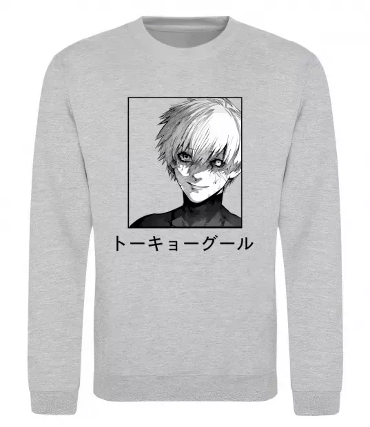 Світшот Гуль чорний Сірий меланж фото