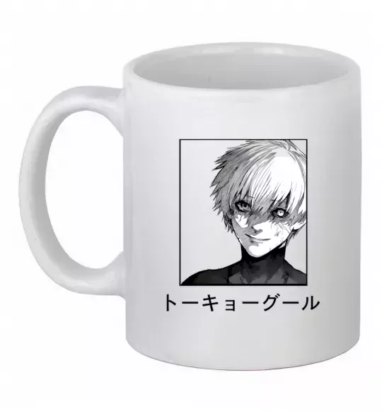 Чашка керамическая Гуль чорний Белый фото