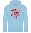 Чоловіча толстовка (худі) 1000 minus 7 Блакитний фото