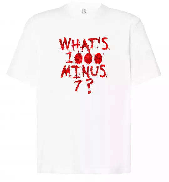Футболка Оверсайз 1000 minus 7 Білий фото