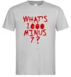 Чоловіча футболка 1000 minus 7 Сірий фото