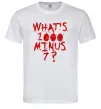 Чоловіча футболка 1000 minus 7 Білий фото