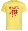 Чоловіча футболка 1000 minus 7 Лимонний фото