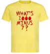 Чоловіча футболка 1000 minus 7 Лимонний фото