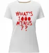 Жіноча преміум футболка 1000 minus 7 Білий фото
