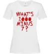 Жіноча футболка 1000 minus 7 Білий Жіноча футболка 1000 minus 7 Білий фото