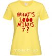Жіноча футболка 1000 minus 7 Лимонний фото