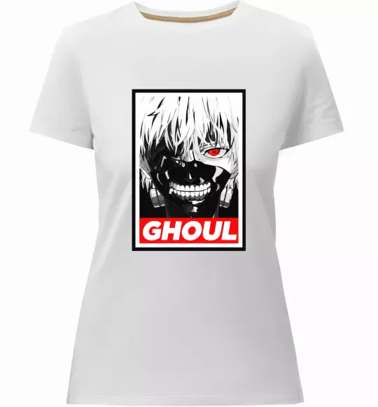 Женская премиум футболка GHOUL Белый фото