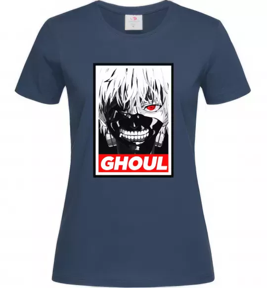Жіноча футболка GHOUL Темно-синій фото