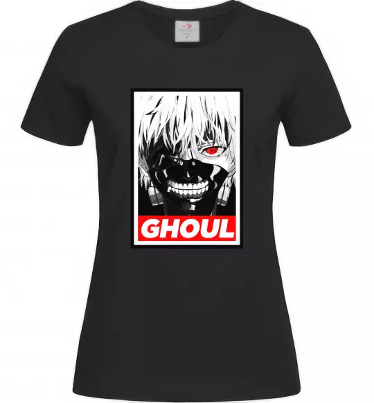 Жіноча футболка GHOUL Чорний фото