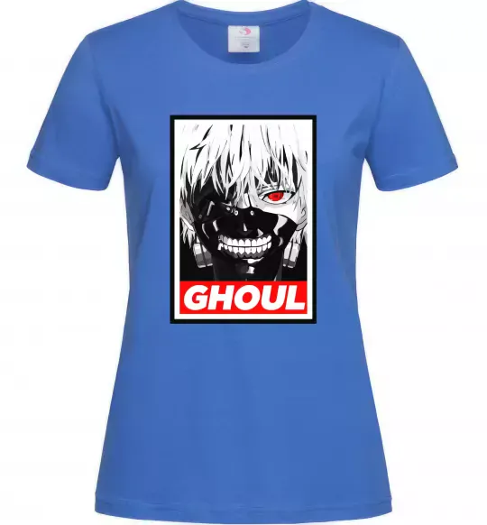 Жіноча футболка GHOUL Яскраво-синій фото