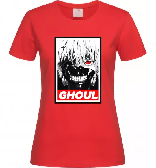 Жіноча футболка GHOUL Червоний фото