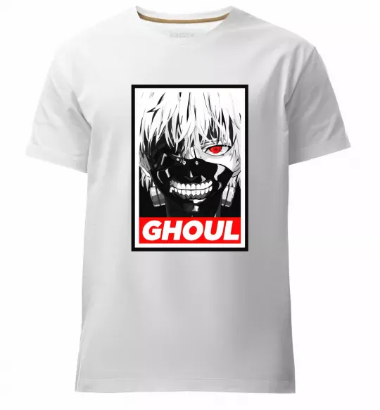 Чоловіча преміум футболка GHOUL Білий фото