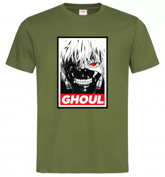 Чоловіча футболка GHOUL Оливковий фото