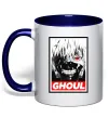 Чашка з кольоровою ручкою GHOUL Глибокий темно-синій Чашка з кольоровою ручкою GHOUL Глибокий темно-синій фото