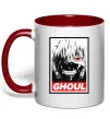Чашка з кольоровою ручкою GHOUL Червоний Чашка з кольоровою ручкою GHOUL Червоний фото