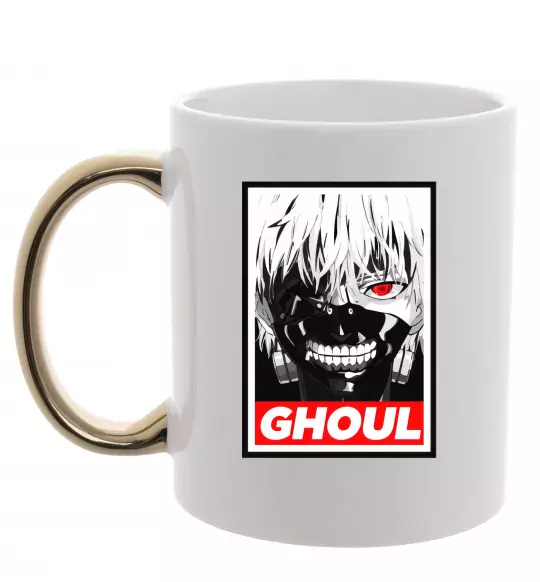 Чашка з кольоровою ручкою GHOUL Золото фото