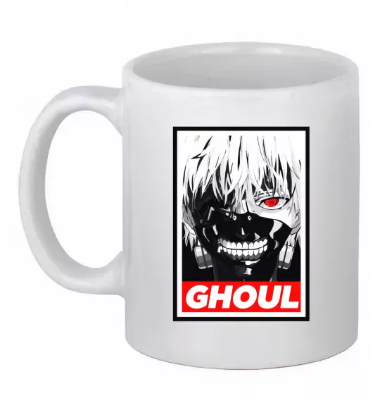 Чашка керамическая GHOUL Белый фото