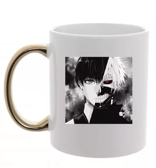 Чашка с цветной ручкой Kaneki Золото фото