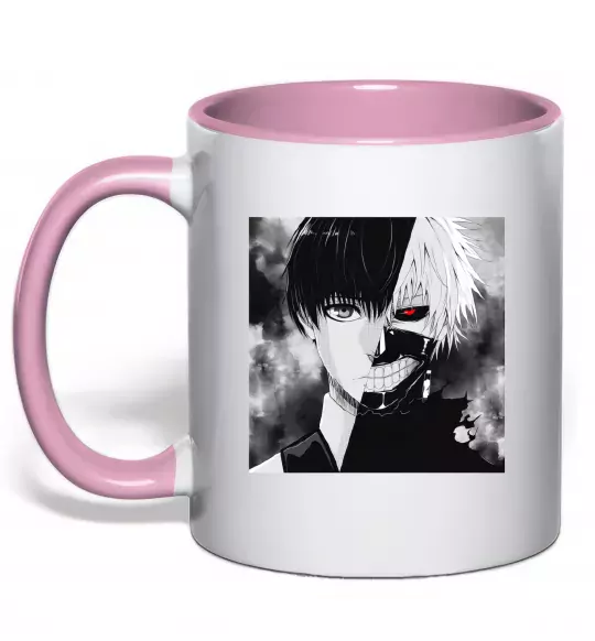 Чашка с цветной ручкой Kaneki Нежно розовый фото
