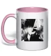 Чашка с цветной ручкой Kaneki Нежно розовый фото