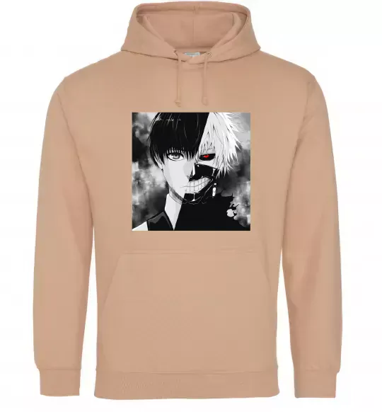 Мужская толстовка (худи) Kaneki Песочный фото