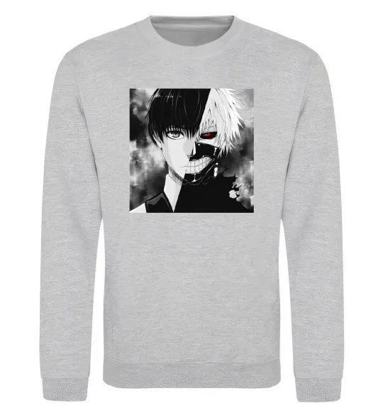 Свитшот Kaneki Серый меланж фото