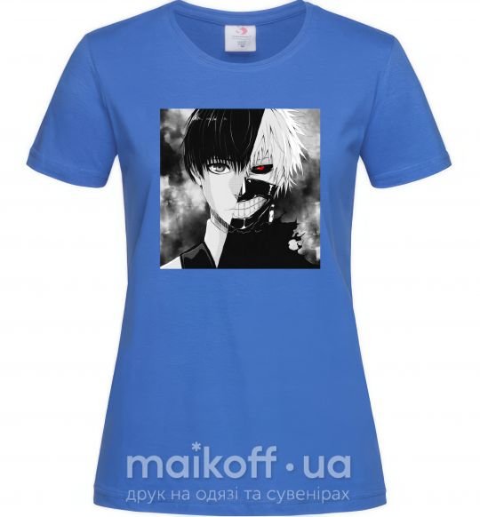 Жіноча футболка Kaneki Яскраво-синій фото