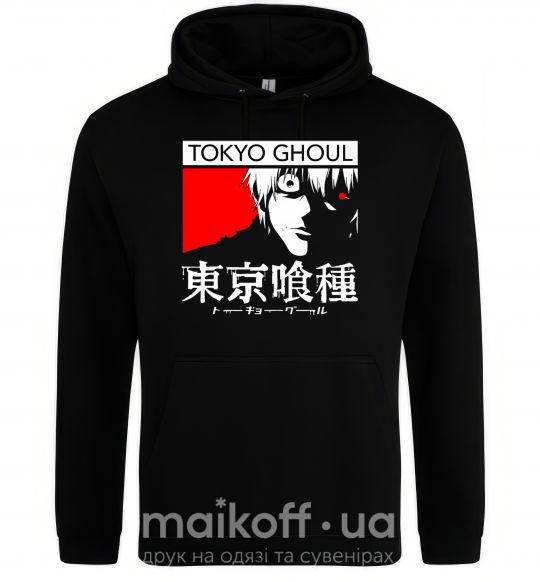 Мужская толстовка (худи) Tokyo ghoul бк Черный фото
