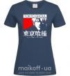 Женская футболка Tokyo ghoul бк Темно-синий фото