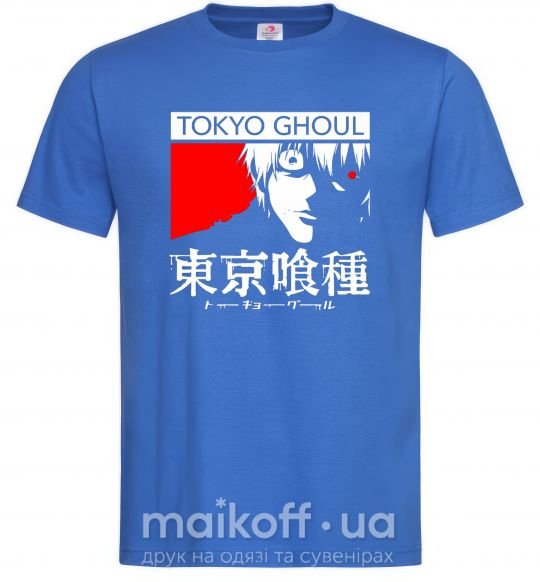 Мужская футболка Tokyo ghoul бк Ярко-синий фото