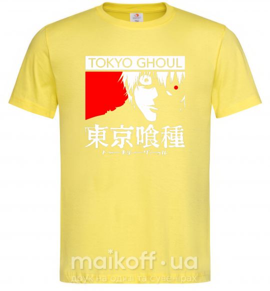 Мужская футболка Tokyo ghoul бк Лимонный фото