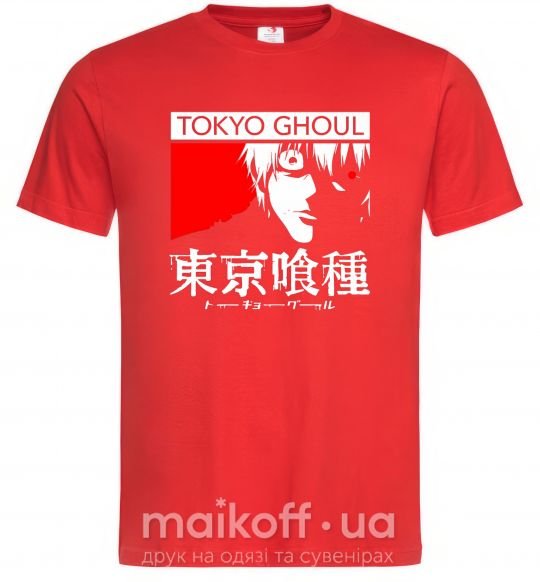 Мужская футболка Tokyo ghoul бк Красный фото